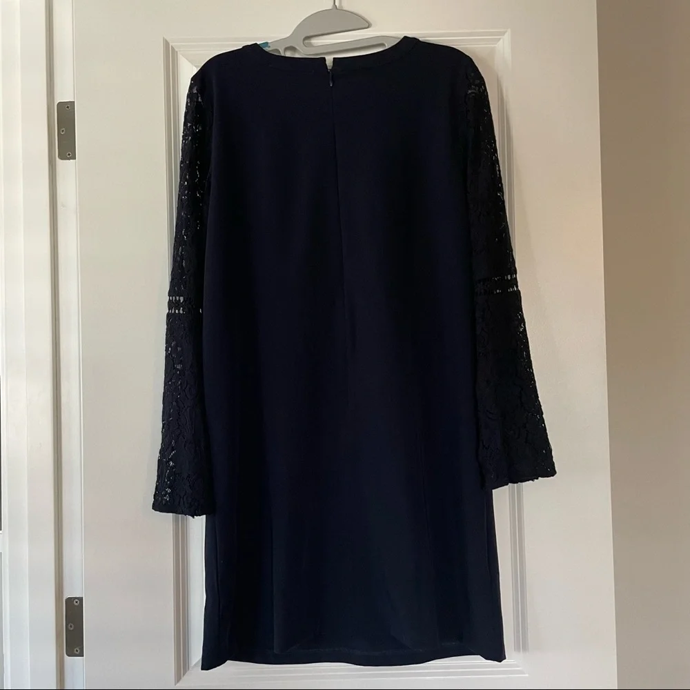 LOFT | Lace Bell Sleeve Shift Dress | 4 - Picture 5 of 6